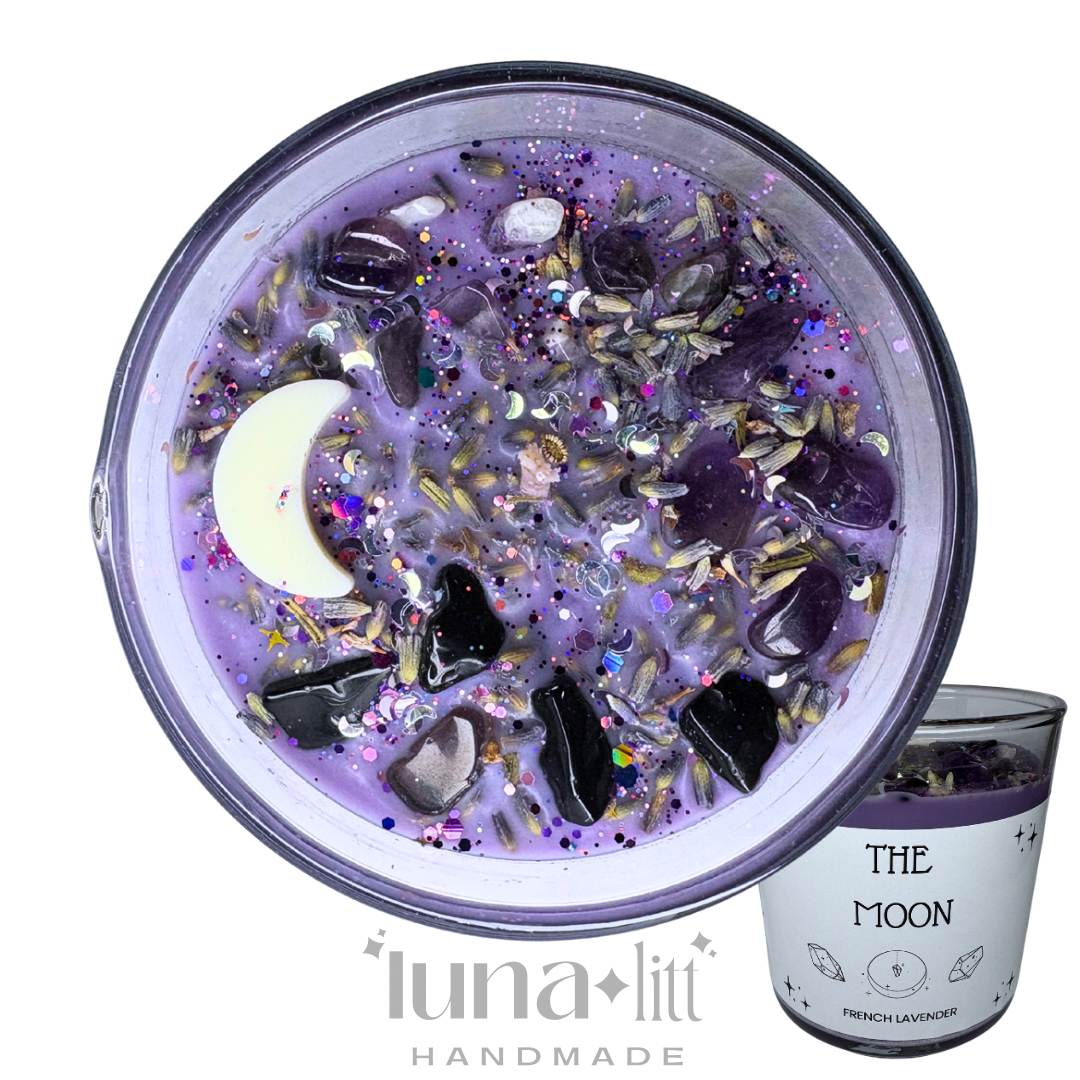 The Moon - Crystal Intention Candle