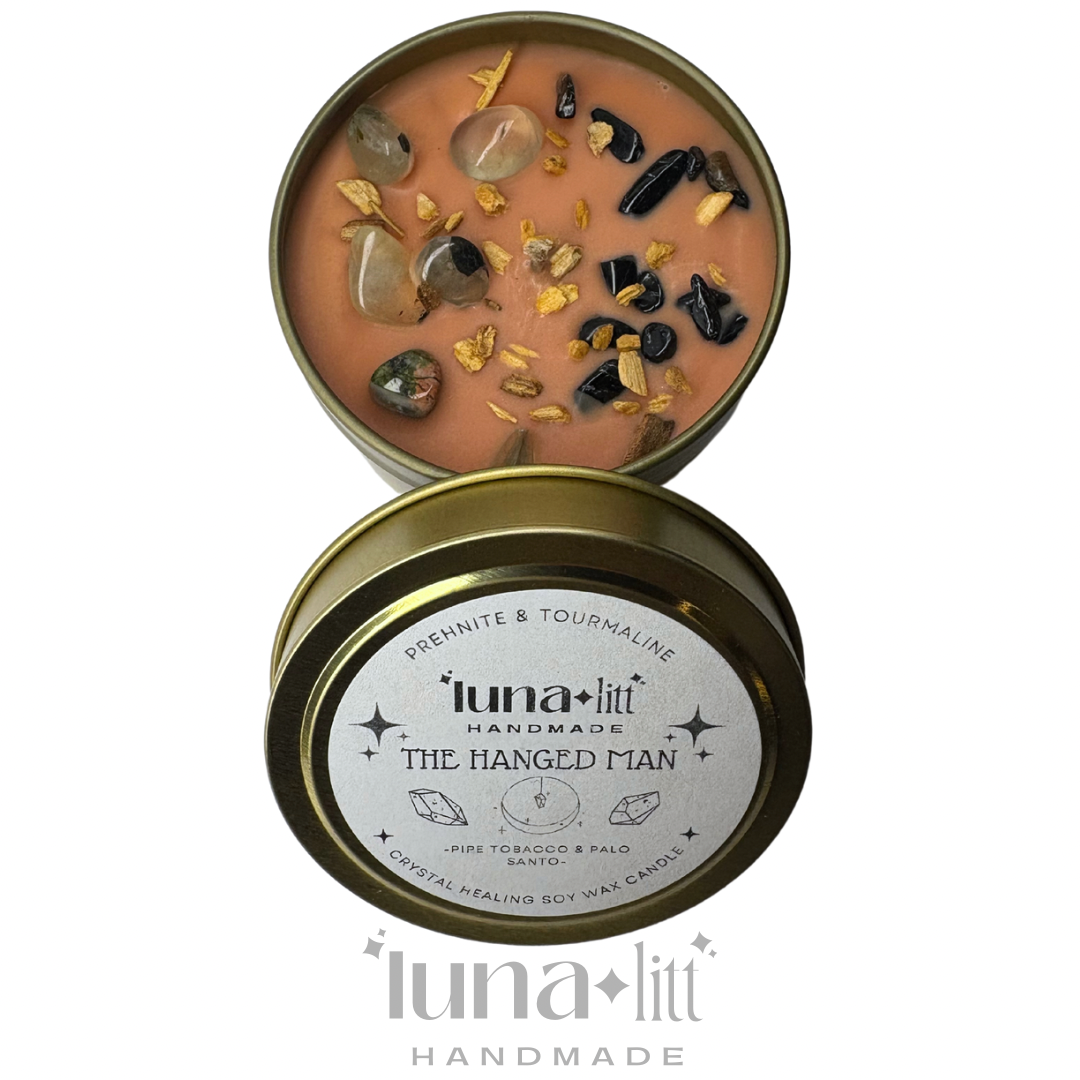 The Hanged Man - Crystal Intention Candle