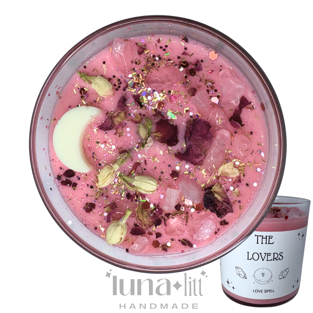 The Lovers - Crystal Intention Candle